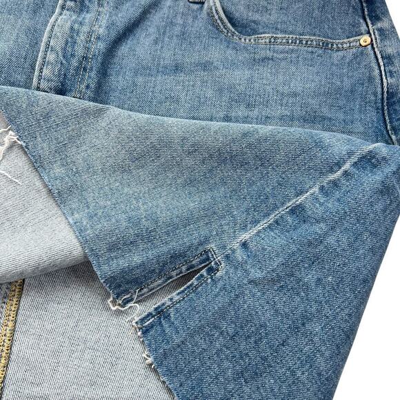 New Women’s Paige Jessie Skirt In Cynthia Distressed Size 34 - Picture 6 of 12